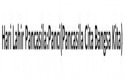 Hari Lahir Pancasila:Panci(Pancasila Cita Bangsa Kita)